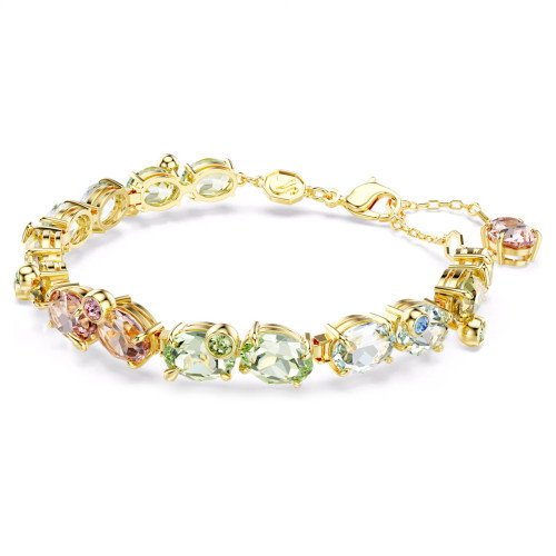 Luxoia - Swarovski Gema Tennis Armband Verschiedene Schliffe Mehrfarbig Gold - 5705808