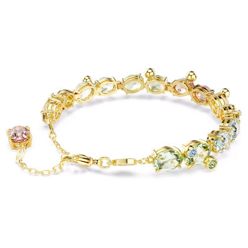 Luxoia - Swarovski Gema Tennis Armband Verschiedene Schliffe Mehrfarbig Gold - 5705808