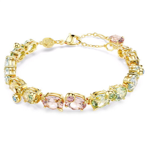 Luxoia - Swarovski Gema Tennis Armband Verschiedene Schliffe Mehrfarbig Gold - 5705808
