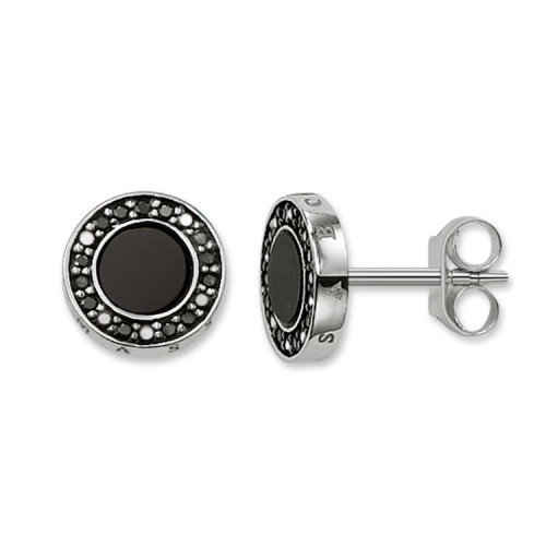 Luxoia - Thomas Sabo Ohrstecker klassisch Pavé schwarz - H1861-641-11
