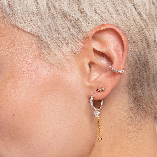 Luxoia - Thomas Sabo Einzel Ohrstecker Farbige Steine Gold - H2132-488-7