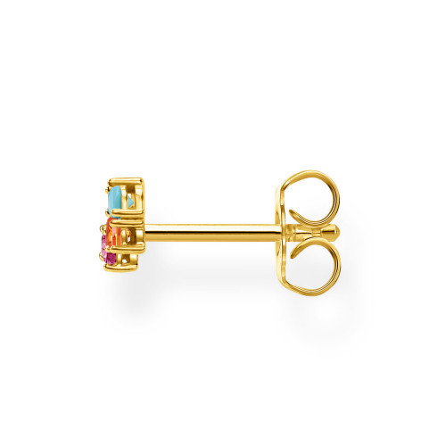 Luxoia - Thomas Sabo Einzel Ohrstecker Farbige Steine Gold - H2132-488-7