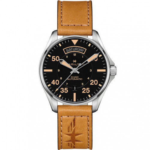 Luxoia - Hamilton Khaki Pilot Day Date Auto - H64645531