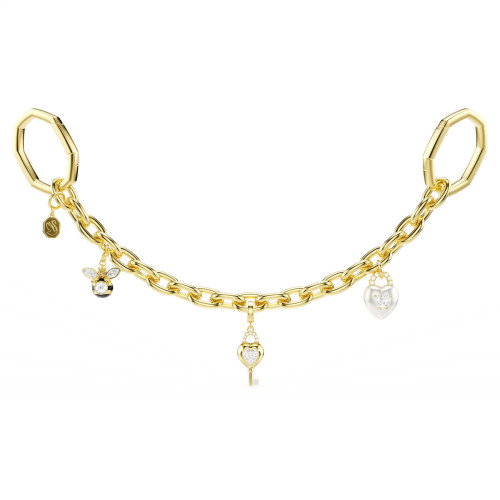 Luxoia - Swarovski Handtaschen Charm Verschiedene Schliffe Weiss Goldlegierungsschicht - 5763021