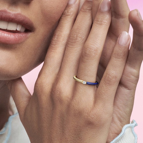Luxoia - Pandora ME Pavé & Blau Doppelring - 162528C01