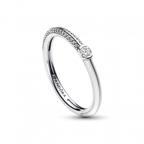 Luxoia - Pandora ME Pavé & Weisser Doppelring - 192528C02