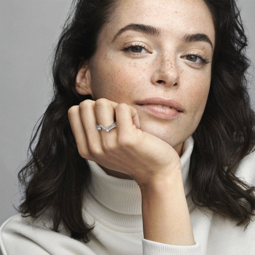 Luxoia - Pandora Funkelnde Asymmetrische Wellen Ring - 192543C01