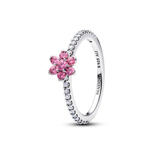 Luxoia - Pandora Funkelnde Rosa Blume Ring - 194499C02