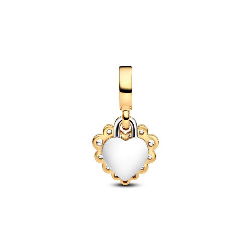 Luxoia - Pandora Funkelnder Doppel Herzanhänger Charm - 763765C01