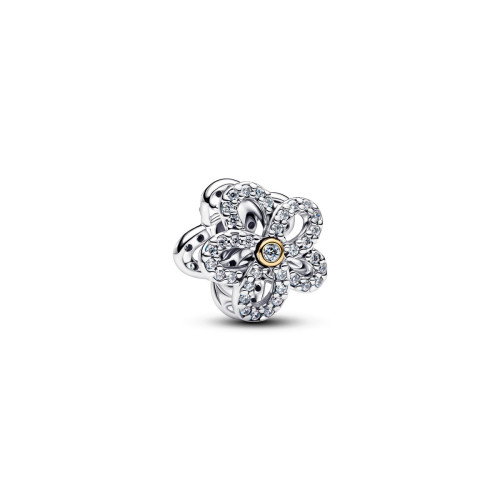 Luxoia - Pandora Pavé Blume Offen gearbeitetes Charm - 764480C01