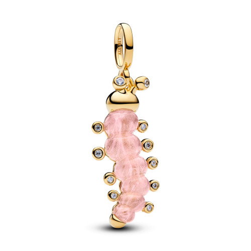 Luxoia - Pandora Rosafarbene Raupe Charm - 764489C01