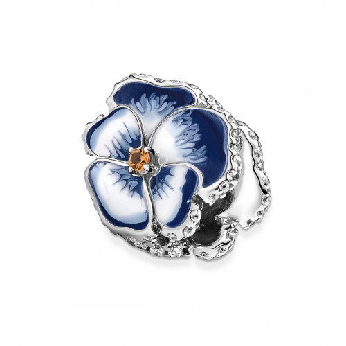 Luxoia - Pandora Blaues Stiefmütterchen Charm - 790777C02