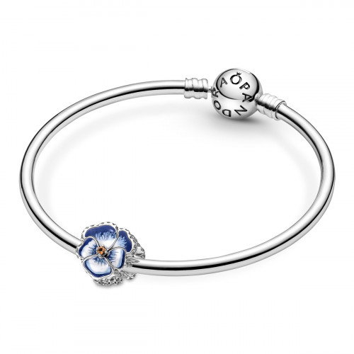 Luxoia - Pandora Blaues Stiefmütterchen Charm - 790777C02
