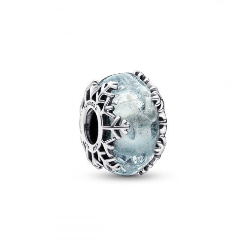 Luxoia - Pandora Winterblaue Schneeflocke Murano Charm - 792377C00