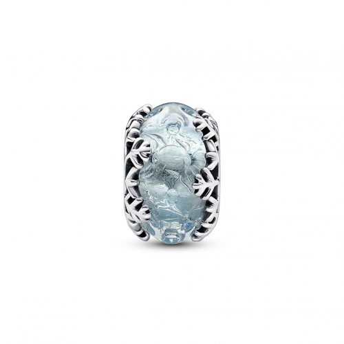 Luxoia - Pandora Winterblaue Schneeflocke Murano Charm - 792377C00