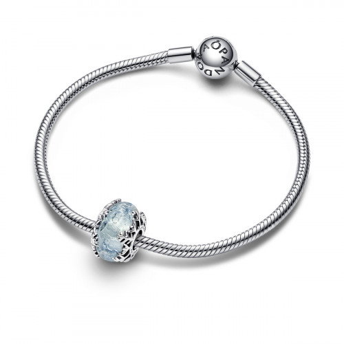 Luxoia - Pandora Winterblaue Schneeflocke Murano Charm - 792377C00