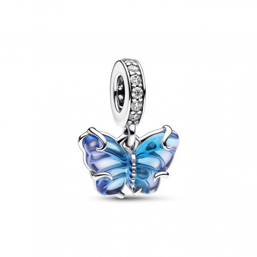 Luxoia - Pandora Blauer Murano Glas Schmetterling Charm - 792698C01