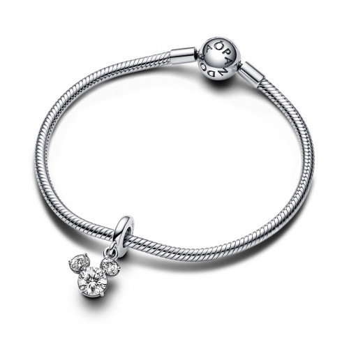 Luxoia - Pandora Disney Micky Maus Funkelnder Kopf Sil­hou­et­te Charm - 793031C01