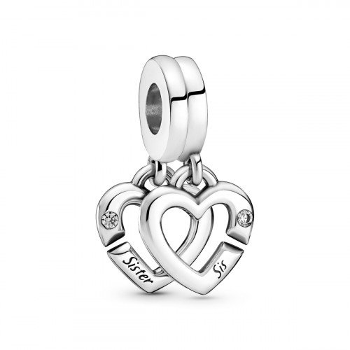 Luxoia - Pandora Verbundene Schwester Teilbare Herzen Charm - 799538C01