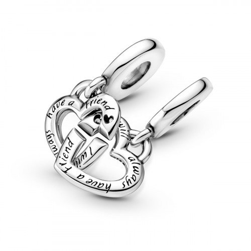 Luxoia - Pandora Verbundene Schwester Teilbare Herzen Charm - 799538C01