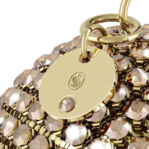 Luxoia - Swarovski Holiday Magic Classics Crystal Mesh Ball Ornament Gold tone - 5760467