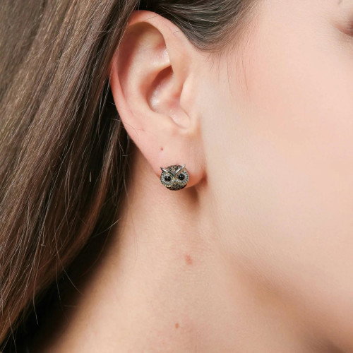 Luxoia - Seinerzeit Merlin Eulen Ohrstecker - SZA-2990-119