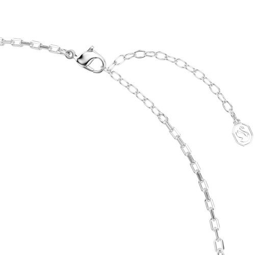 Luxoia - Swarovski Hyperbola Halskette Rundschliff Weiss Metallmix - 5752851