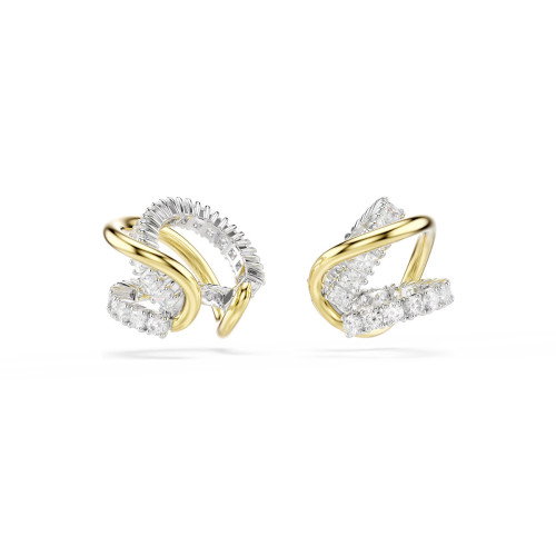 Luxoia - Swarovski Hyperbola Ohrspangen Verschiedene Schliffe Weiss Metallmix - 5742842
