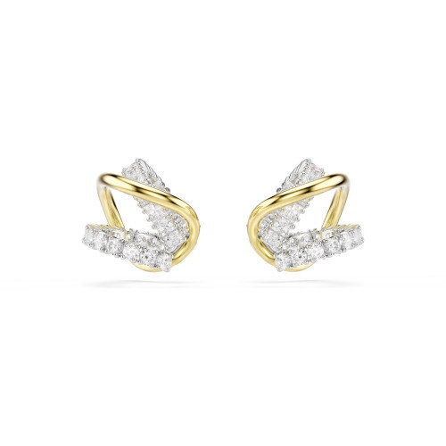 Luxoia - Swarovski Hyperbola Ohrspangen Verschiedene Schliffe Weiss Metallmix - 5742842