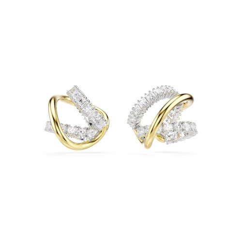 Luxoia - Swarovski Hyperbola Ohrspangen Verschiedene Schliffe Weiss Metallmix - 5742842