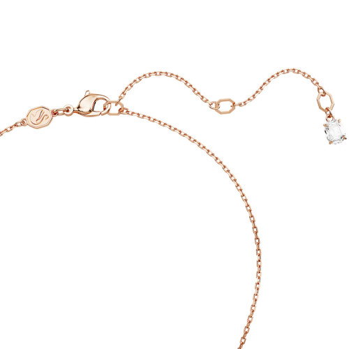 Luxoia - Swarovski Idyllia Halskette Glücksklee Weiss Roségold Legierungsschicht - 5674211