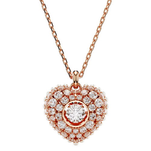 Luxoia - Swarovski Idyllia Halskette Herz Weiss Roségold Legierungsschicht - 5680402