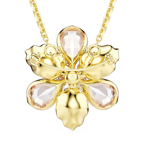 Luxoia - Swarovski Idyllia Halskette und Brosche Verschiedene Schliffe Blume Mehrfarbig Goldlegierungsschicht - 5735227