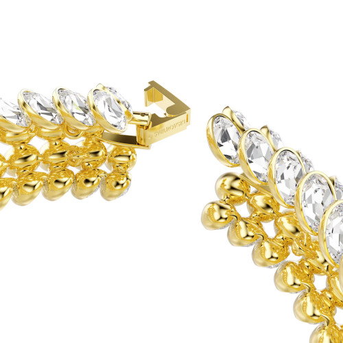 Luxoia - Swarovski Idyllia Armband Oval Schliff Weiss Goldlegierungsschicht