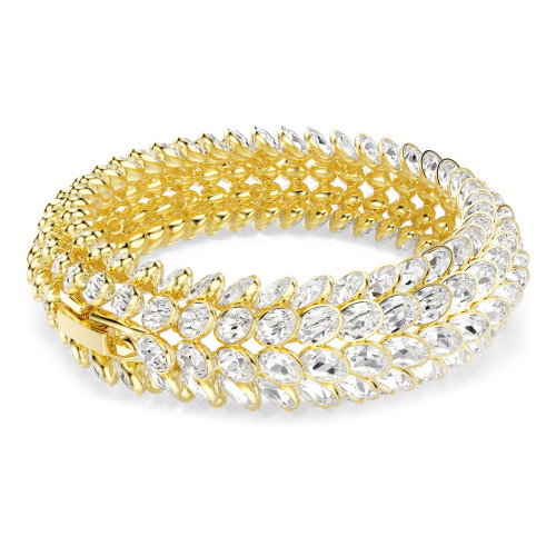 Luxoia - Swarovski Idyllia Armband Oval Schliff Weiss Goldlegierungsschicht