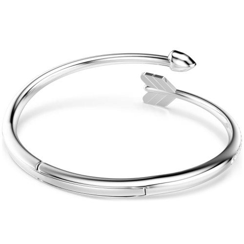 Luxoia - Swarovski Idyllia Armreif Verschiedene Schliffe Pfeil Weiss Rhodiniert