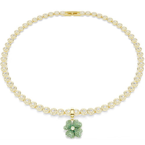 Luxoia - Swarovski Idyllia Charm Glücksklee Grün Goldlegierungsschicht - 5743130