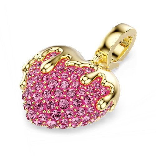 Luxoia - Swarovski Idyllia Charm Rundschliff Herz Rosa Goldlegierungsschicht - 5742953
