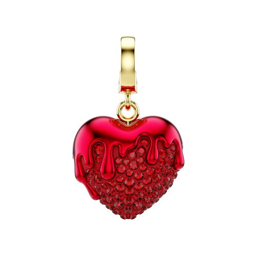 Luxoia - Swarovski Idyllia Charm Rundschliff Herz Rot Goldlegierungsschicht - 5742994