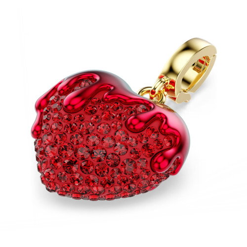 Luxoia - Swarovski Idyllia Charm Rundschliff Herz Rot Goldlegierungsschicht - 5742994