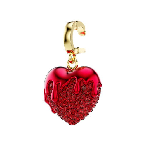 Luxoia - Swarovski Idyllia Charm Rundschliff Herz Rot Goldlegierungsschicht - 5742994