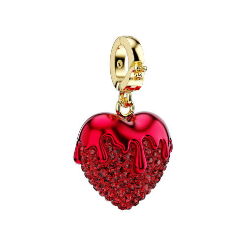 Luxoia - Swarovski Idyllia Charm Rundschliff Herz Rot Goldlegierungsschicht - 5742994
