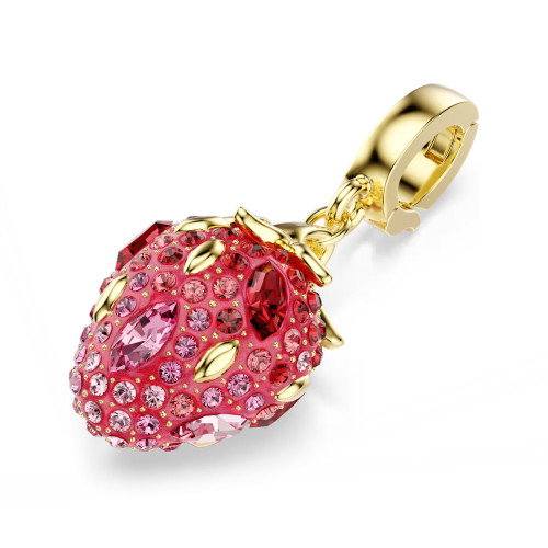 Luxoia - Swarovski Idyllia Charm Verschiedene Schliffe Erdbeere Rot Goldlegierungsschicht - 5743136