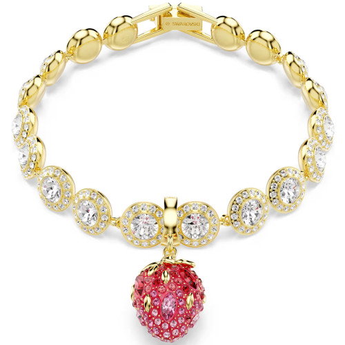 Luxoia - Swarovski Idyllia Charm Verschiedene Schliffe Erdbeere Rot Goldlegierungsschicht - 5743136