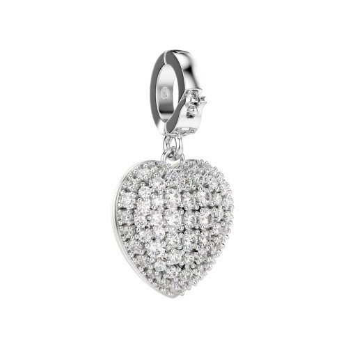 Luxoia - Swarovski Idyllia Charm Verschiedene Schliffe Perlfarbene Beschichtung Herz Weiss Rhodiniert - 5742960