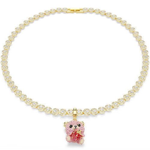 Luxoia - Swarovski Idyllia Charm Verschiedene Schliffe Teddy Rosa Goldlegierungsschicht - 5738357