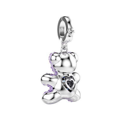 Luxoia - Swarovski Idyllia Charm Verschiedene Schliffe Teddy Violett Rhodiniert - 5745610