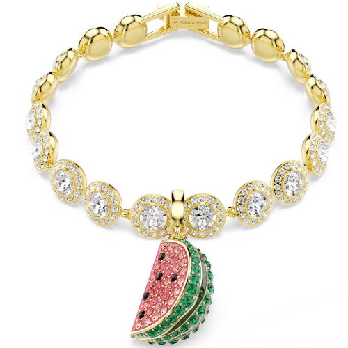 Luxoia - Swarovski Idyllia Charm Verschiedene Schliffe Wassermelone Mehrfarbig Goldlegierungsschicht - 5743134