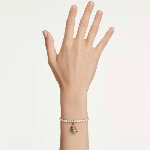 Luxoia - Swarovski Idyllia Charm Verschiedene Schliffe Wassermelone Mehrfarbig Goldlegierungsschicht - 5743134