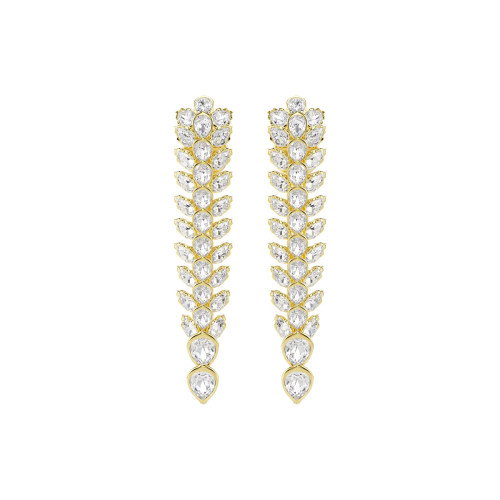 Luxoia - Swarovski Idyllia Drop Ohrhänger Verschiedene Schliffe Lang Weiss Goldlegierungsschicht - 5723138